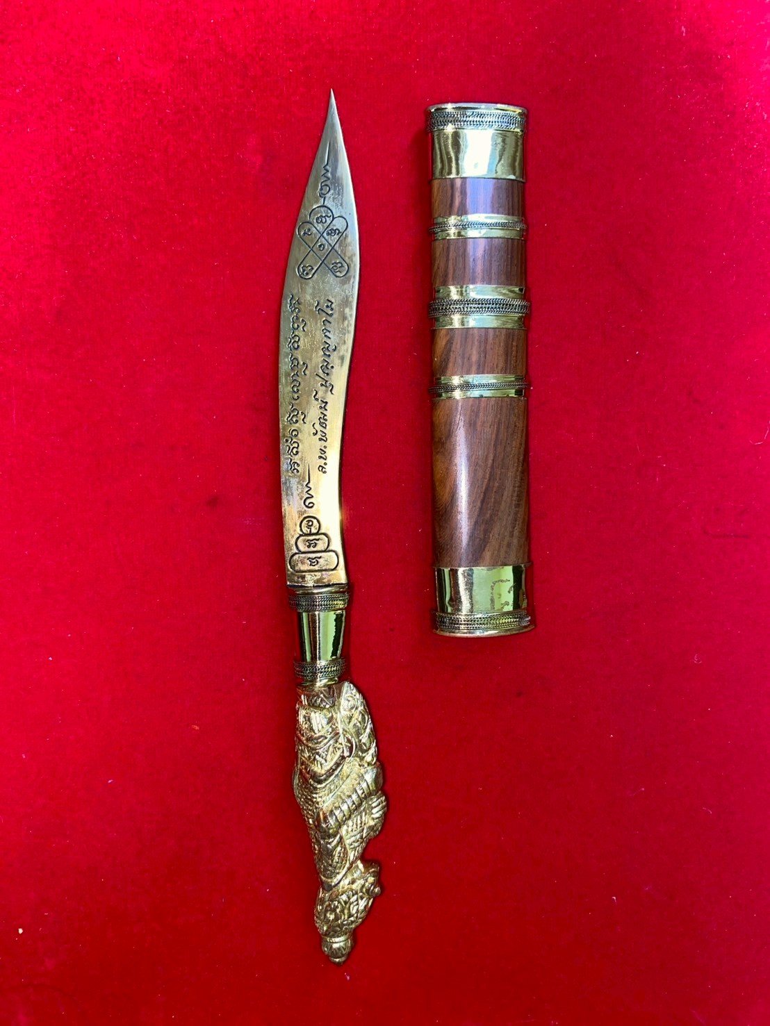 มีดหมอหลวงพ่อพัฒน์ วัดห้วยด้วน รุ่นเทพศาสตรา ขนาด 5 นิ้ว