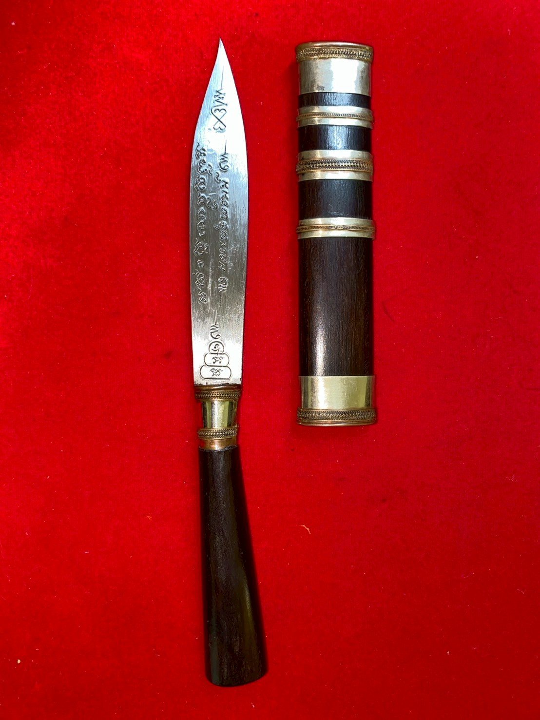 มีดหมอหลวงพ่อพัฒน์ วัดห้วยด้วน รุ่นเทพประทานพร ขนาด 5 นิ้ว