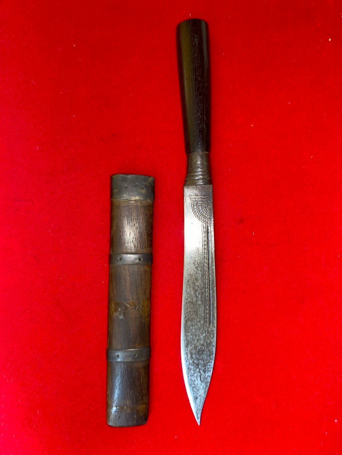 มีดหมอหลวงพ่อเงิน วัดพระปรางค์เหลือง ขนาด ๖ นิ้ว