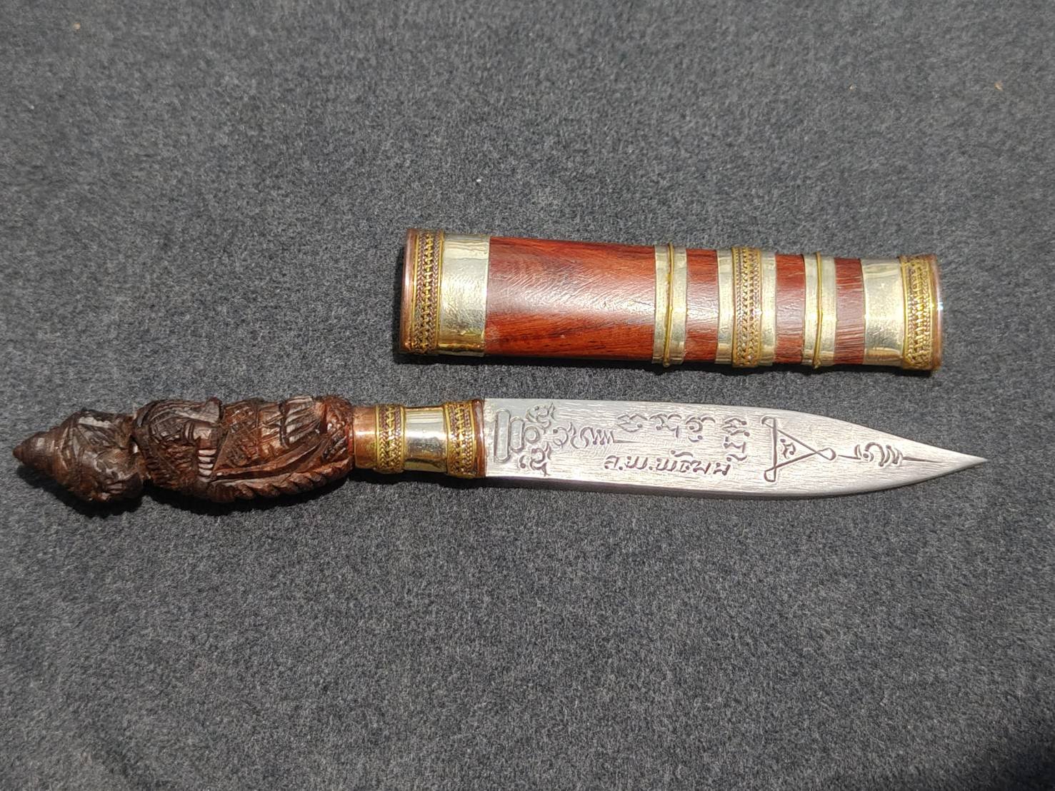 มีดหมอหลวงพ่อพัฒน์ วัดห้วยด้วน รุ่นเทพศาสตรา