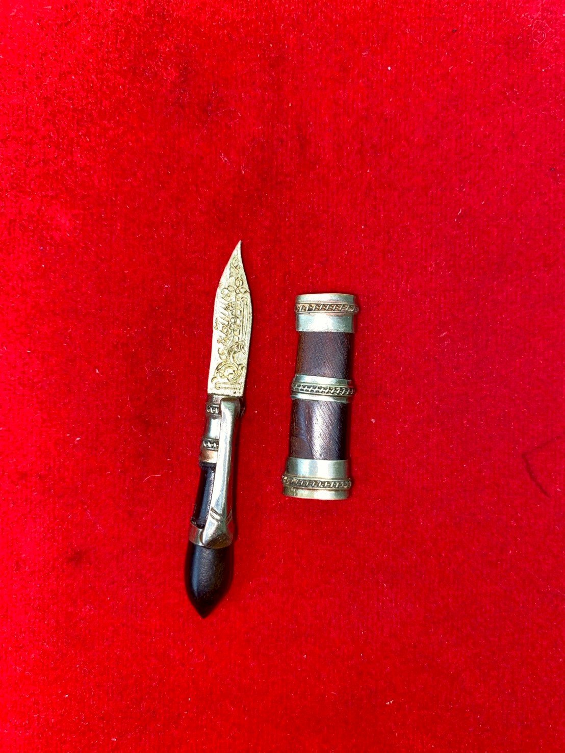 มีดหมอหลวงพ่อพัฒน์ วัดห้วยด้วน งานกฐิน๖๔ ขนาดใบมีด ๑ นิ้ว 