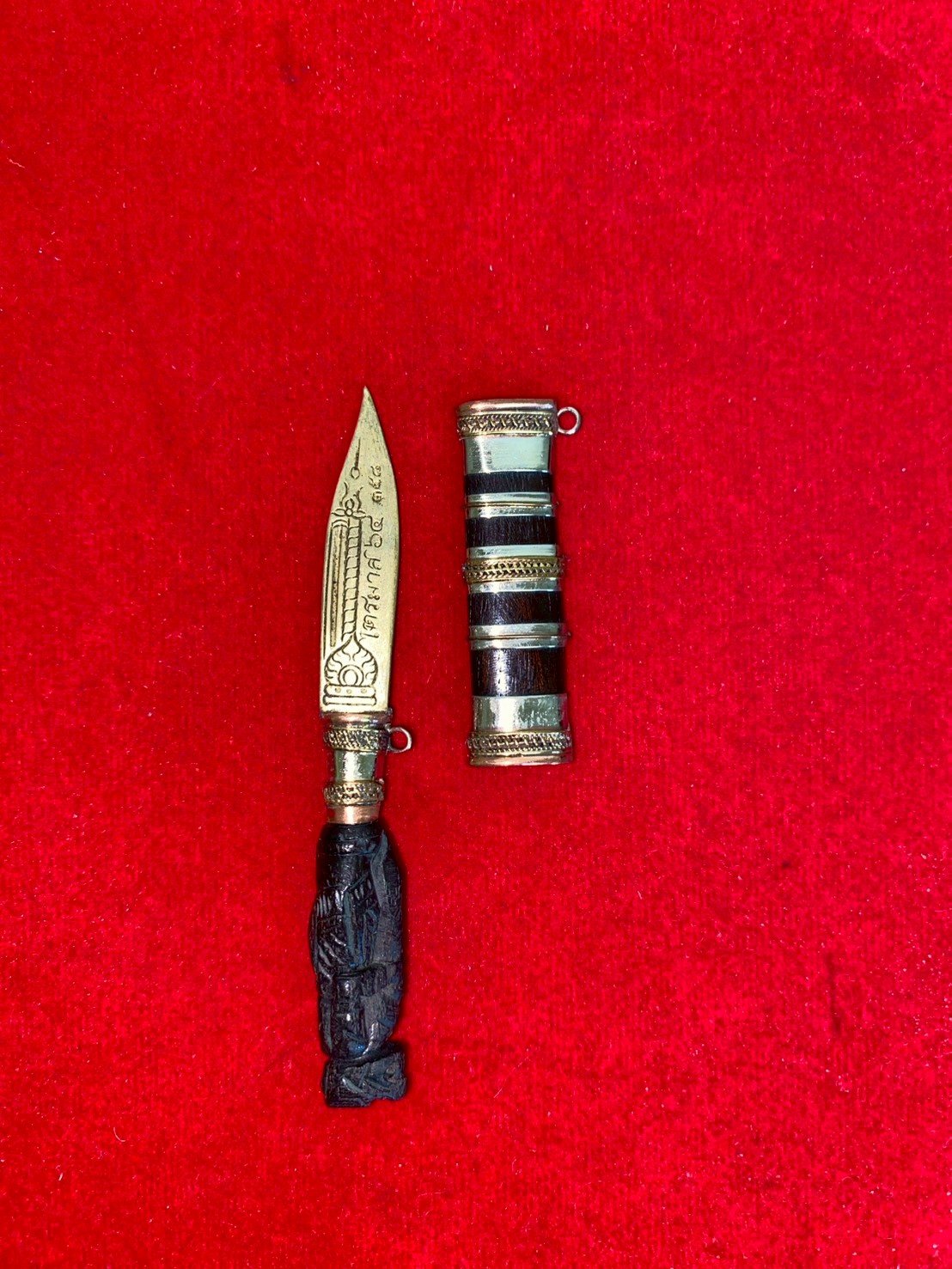 มีดหมอหลวงพ่อพัฒน์ วัดห้วยด้วน รุ่นไตรมาส๖๔ โค้ด๓๕๘