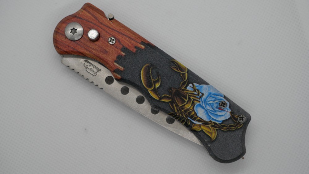 มีดพับ รหัส A503-3D รุ้ง