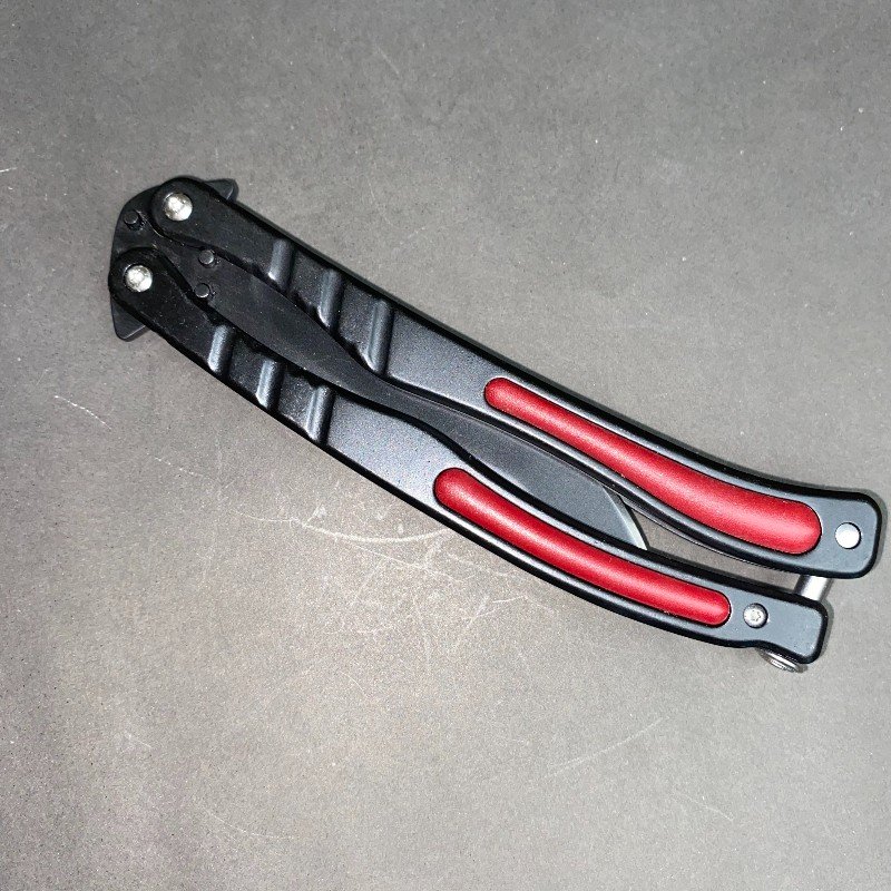 มีดควงบาลิซอง สีดำแดง