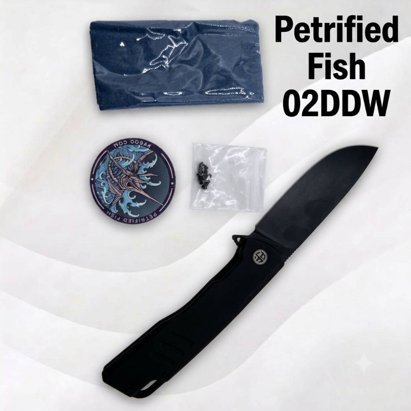 petrified fish รหัส 02DDW สีดำ