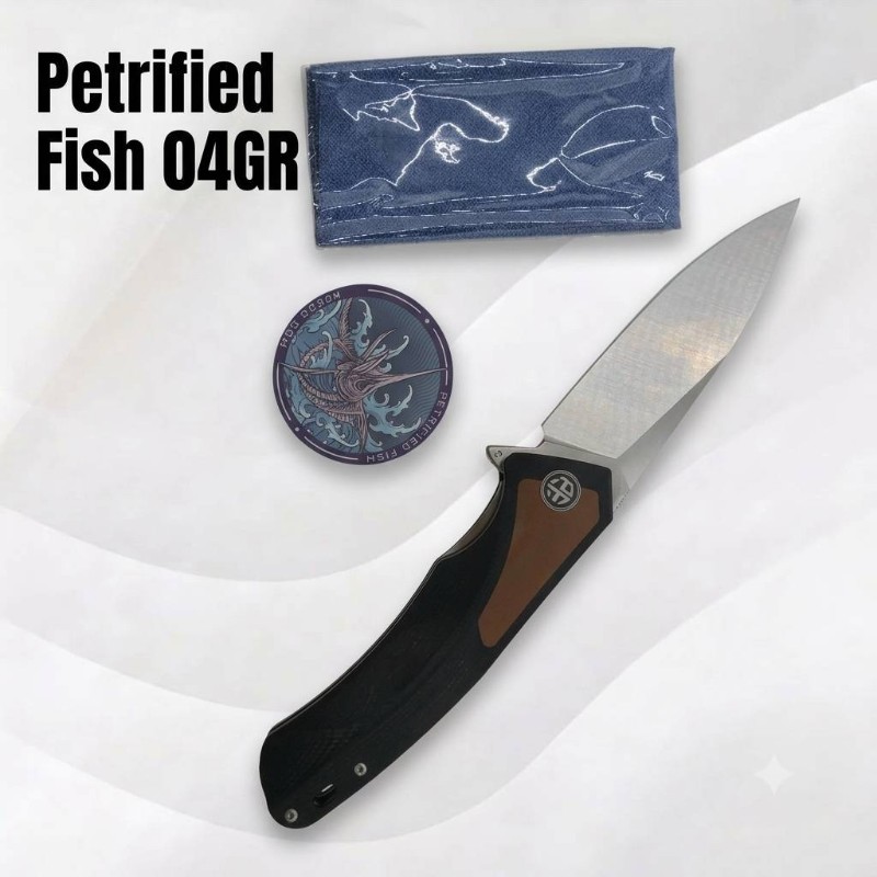 petrified fish รหัส 838BRS สีดำ/น้ำตาล
